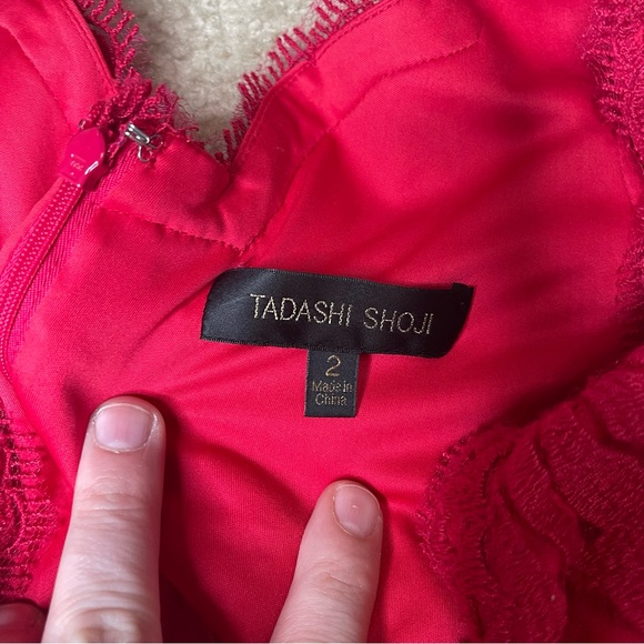 Tadashi Shoji Red Lace Dress - Picture 4 of 4